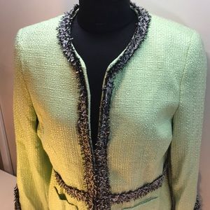 apt. 9 Lime Green, Black & White Jacket Size 10